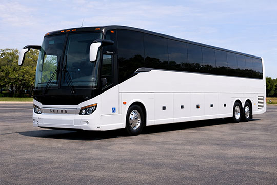 56-passenger charter bus available for charter in Santa Maria, CA